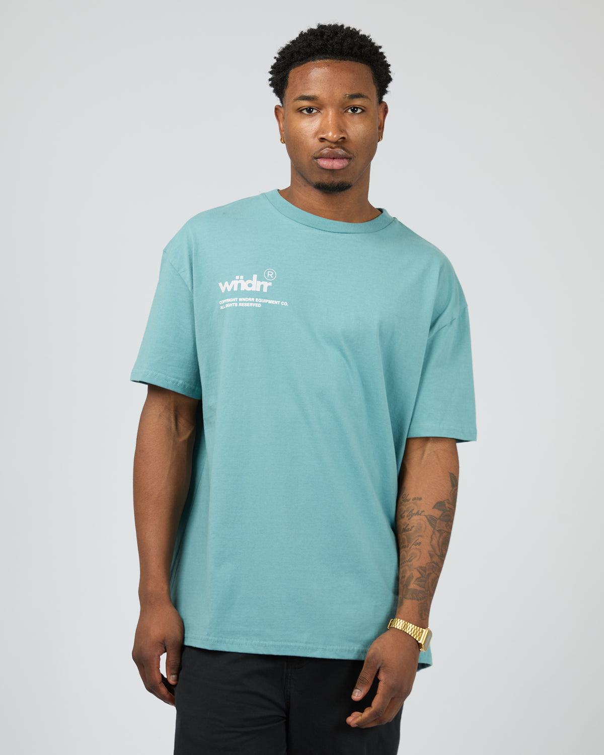 Syndicate Box Fit Tee Dusk Blue