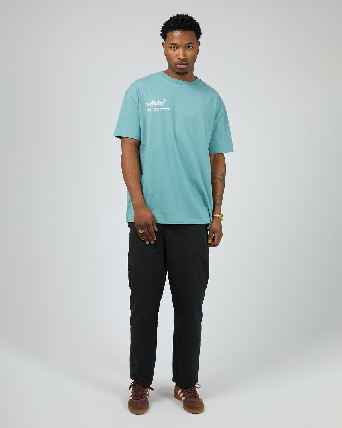 Syndicate Box Fit Tee Dusk Blue