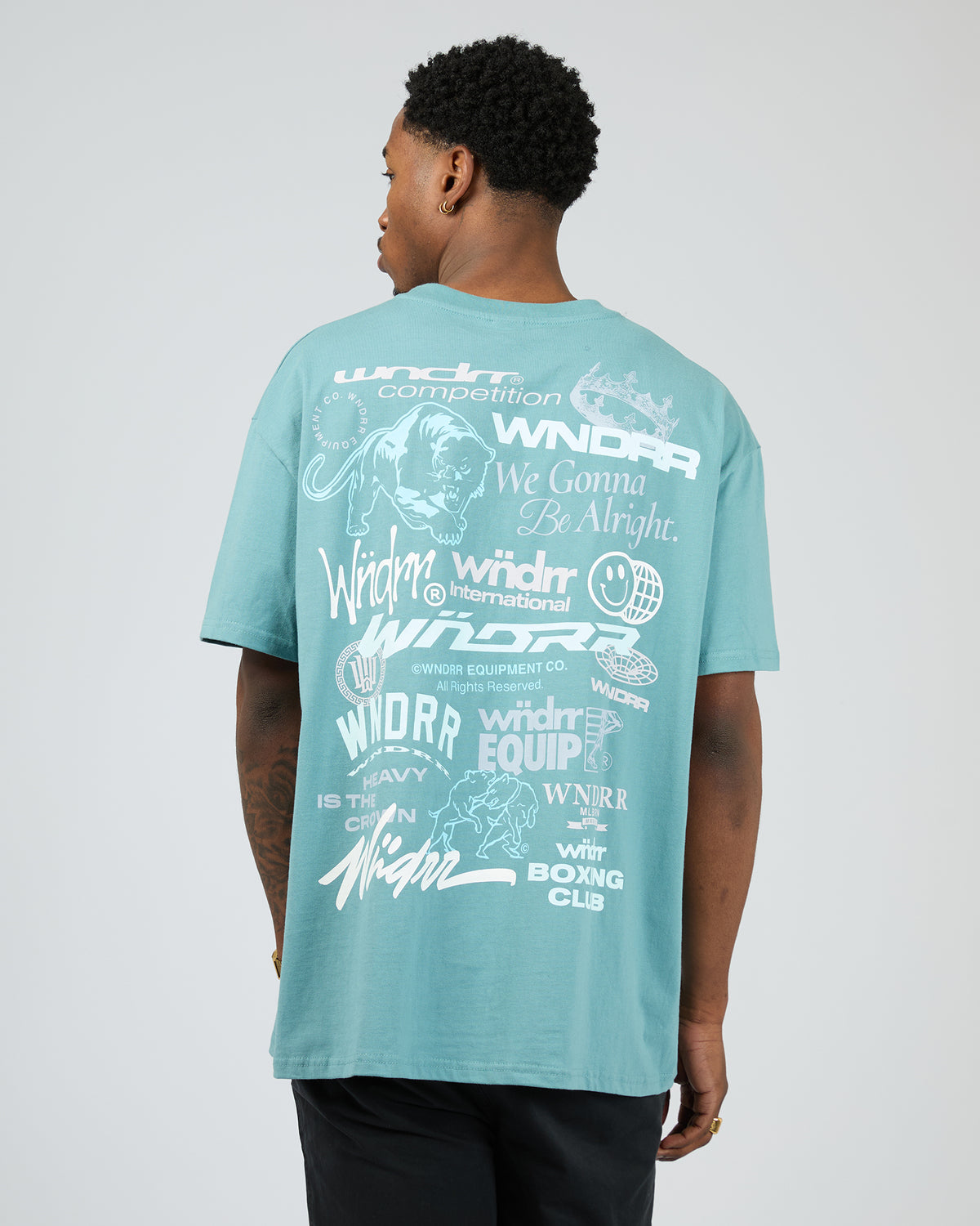 Syndicate Box Fit Tee Dusk Blue