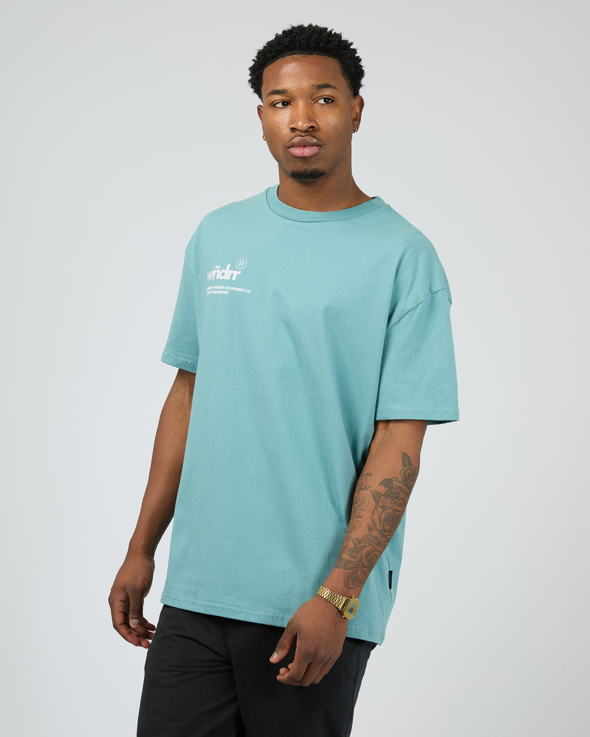 Syndicate Box Fit Tee Dusk Blue