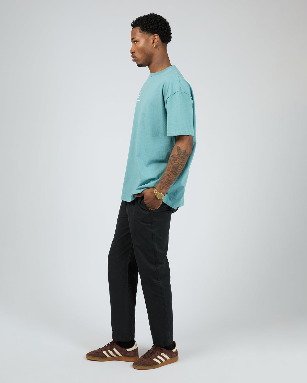 Syndicate Box Fit Tee Dusk Blue