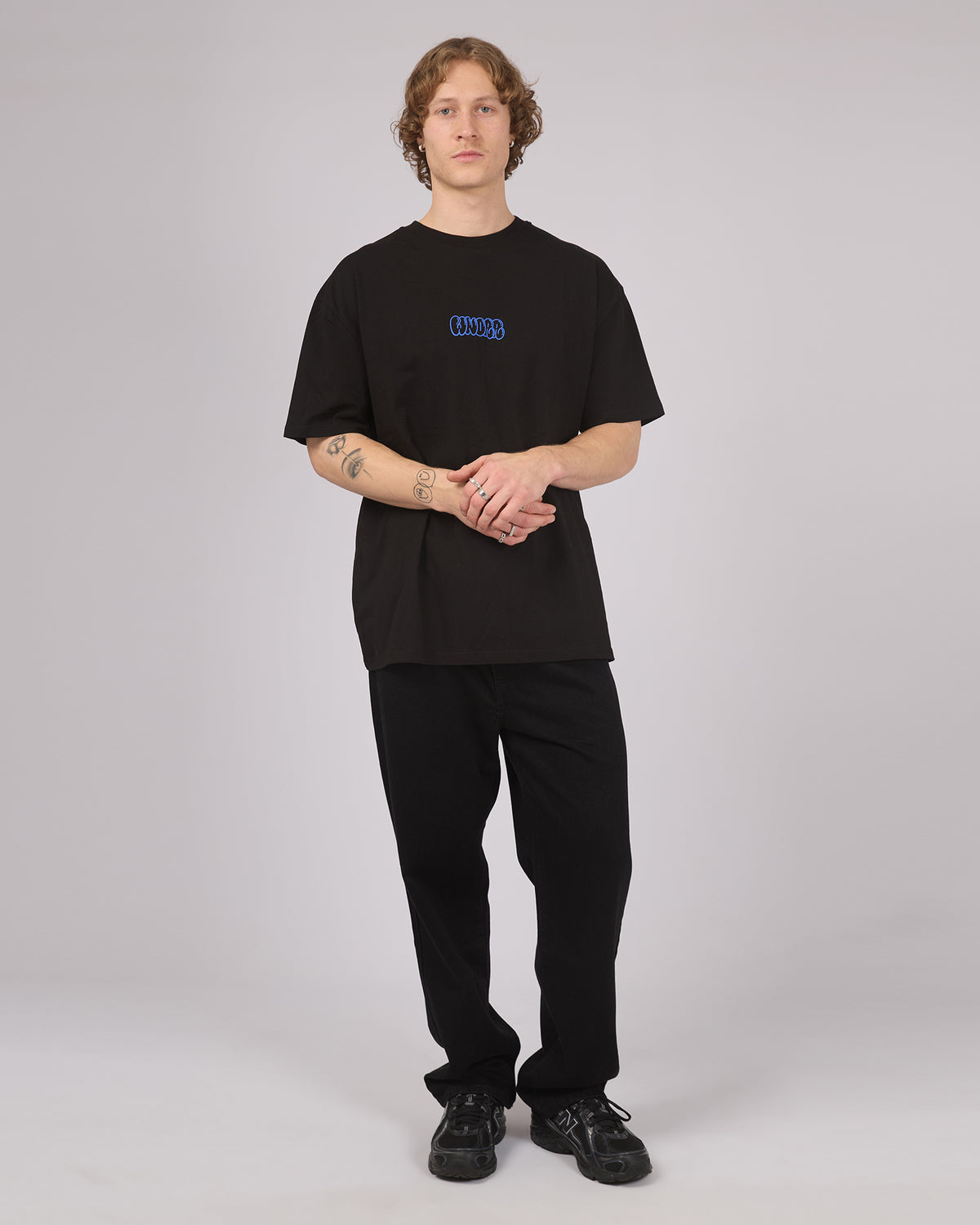 Blissed Out Box Fit Tee Black