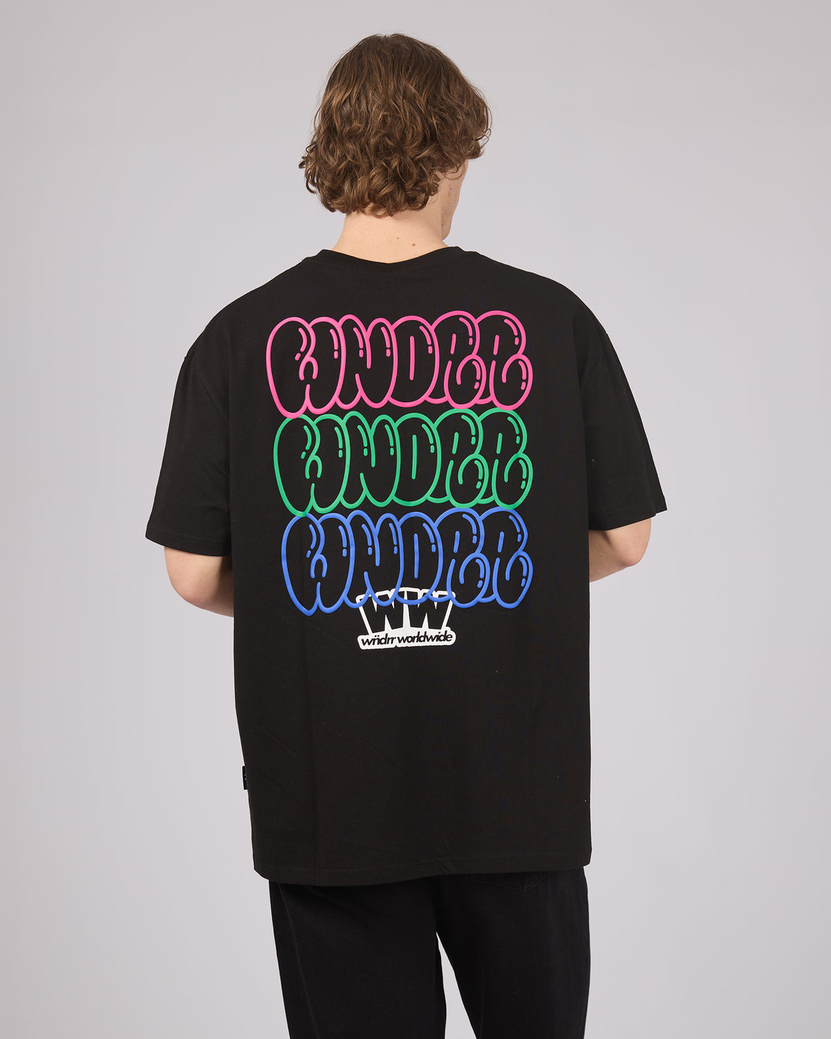 Blissed Out Box Fit Tee Black