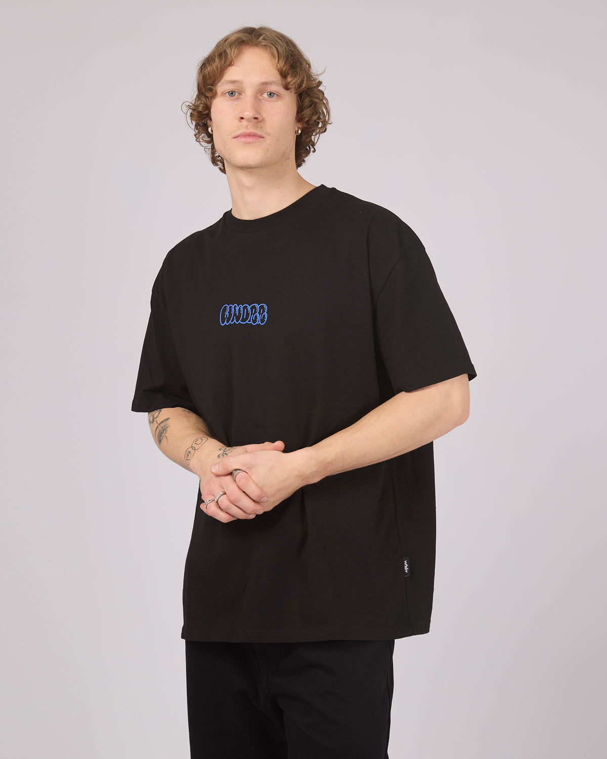 Blissed Out Box Fit Tee Black