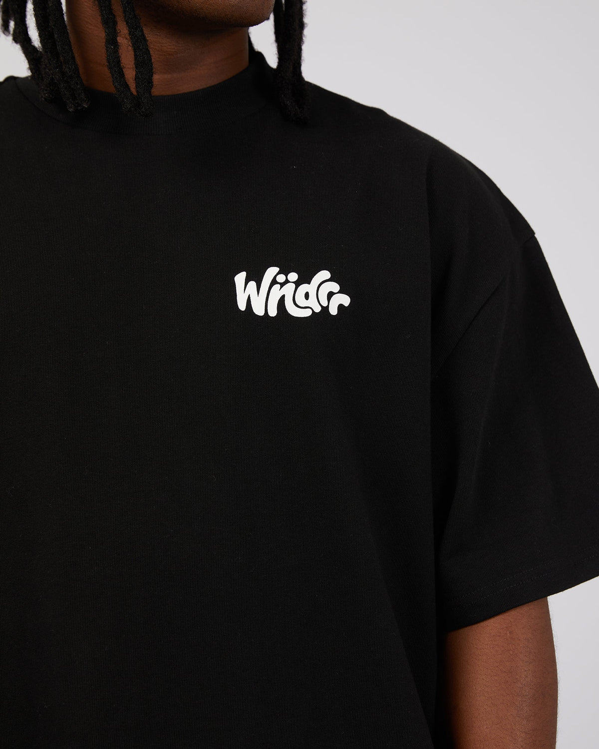 Wndrr-All Out Heavy Weight Tee Black-Edge Clothing