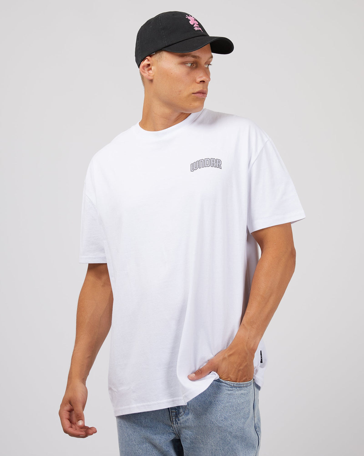 Wndrr-Major Box Fit Tee White-Edge Clothing