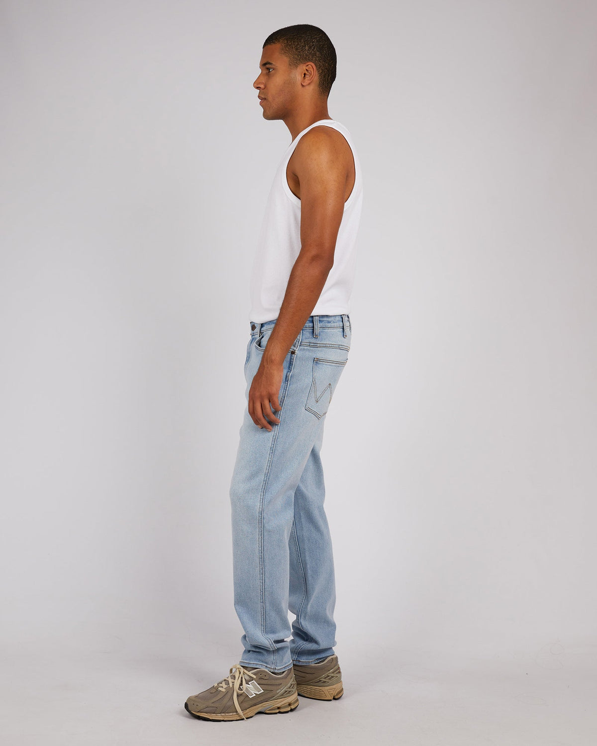 Wrangler-Spencer Jean Broken Blue Blue-Edge Clothing