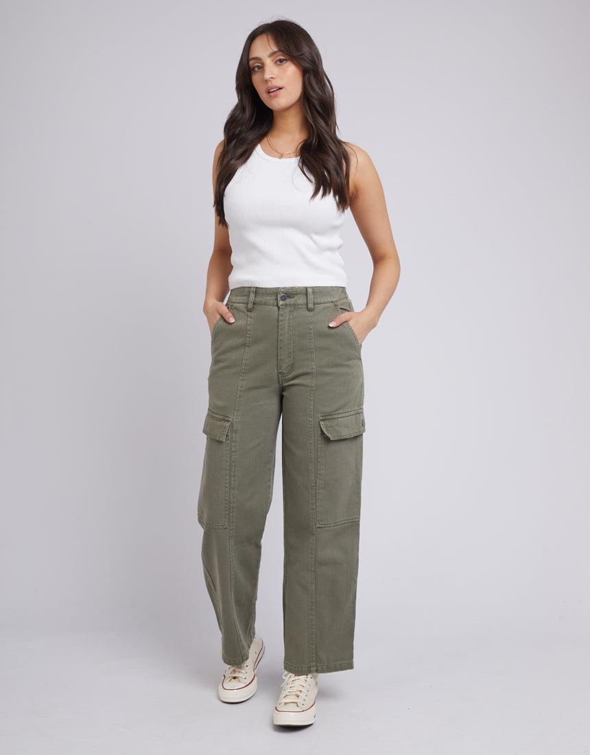 All About Eve-Stevie Cargo Pant Khaki-Edge Clothing