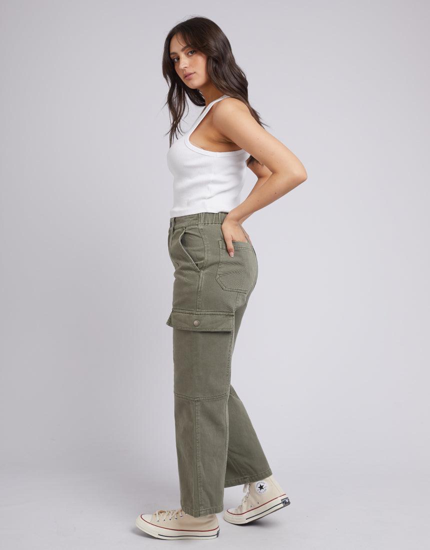 All About Eve-Stevie Cargo Pant Khaki-Edge Clothing