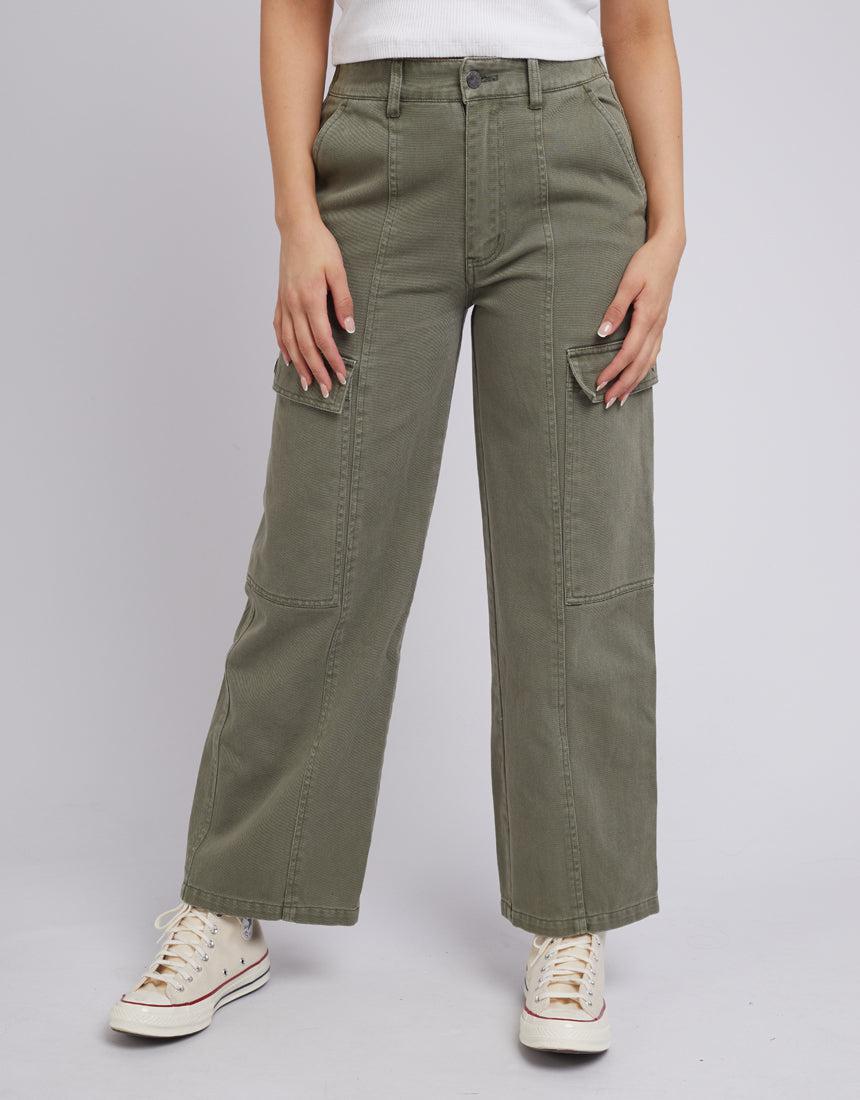 All About Eve-Stevie Cargo Pant Khaki-Edge Clothing