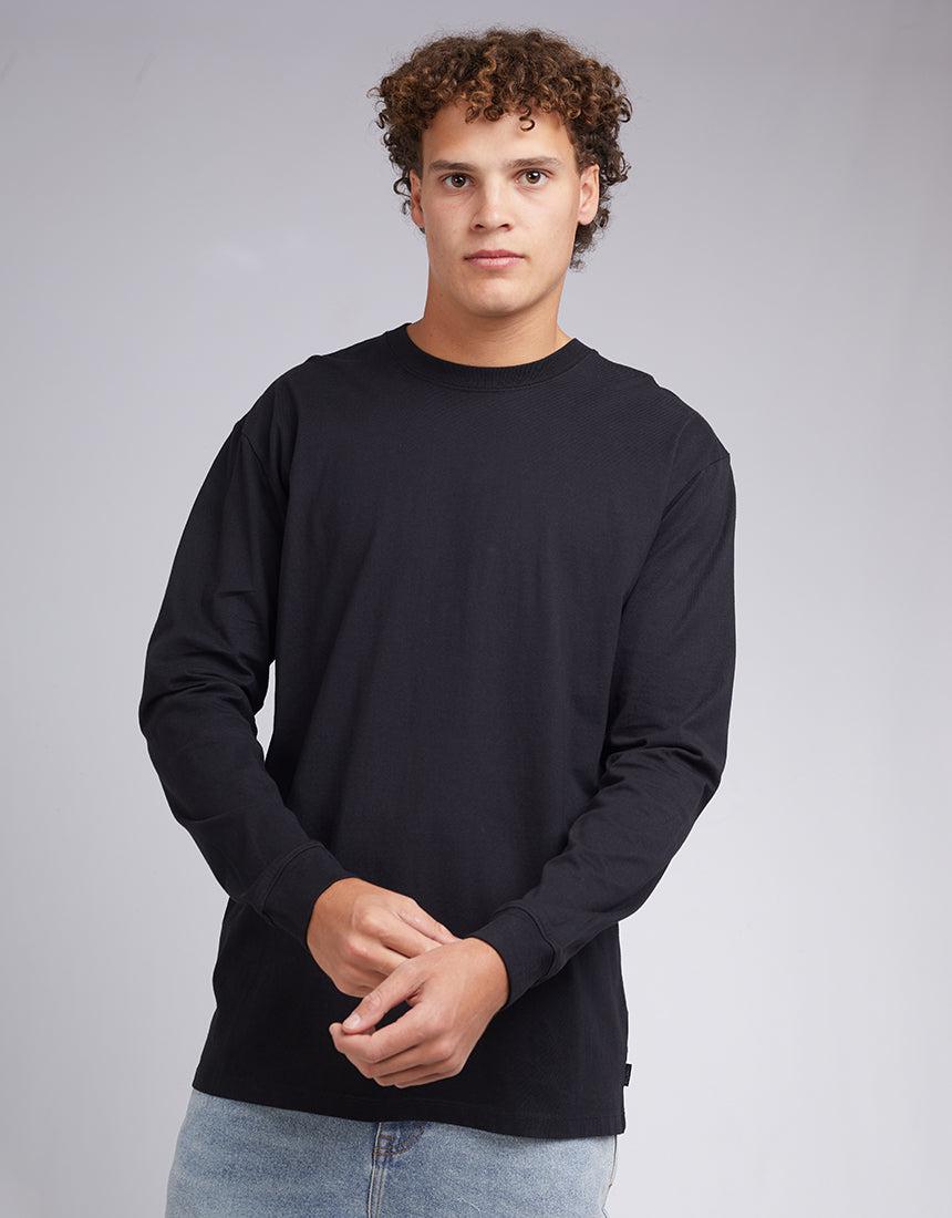 Silent Theory-Standard Fit L/s Tee Black-Edge Clothing
