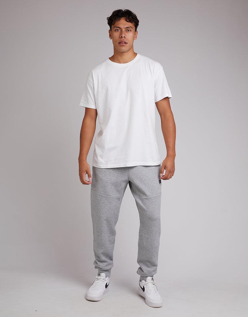 St. Goliath-Tech Track Pant Grey Marle-Edge Clothing