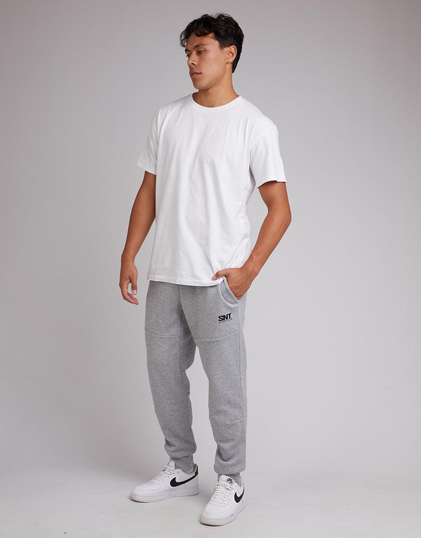 St. Goliath-Tech Track Pant Grey Marle-Edge Clothing