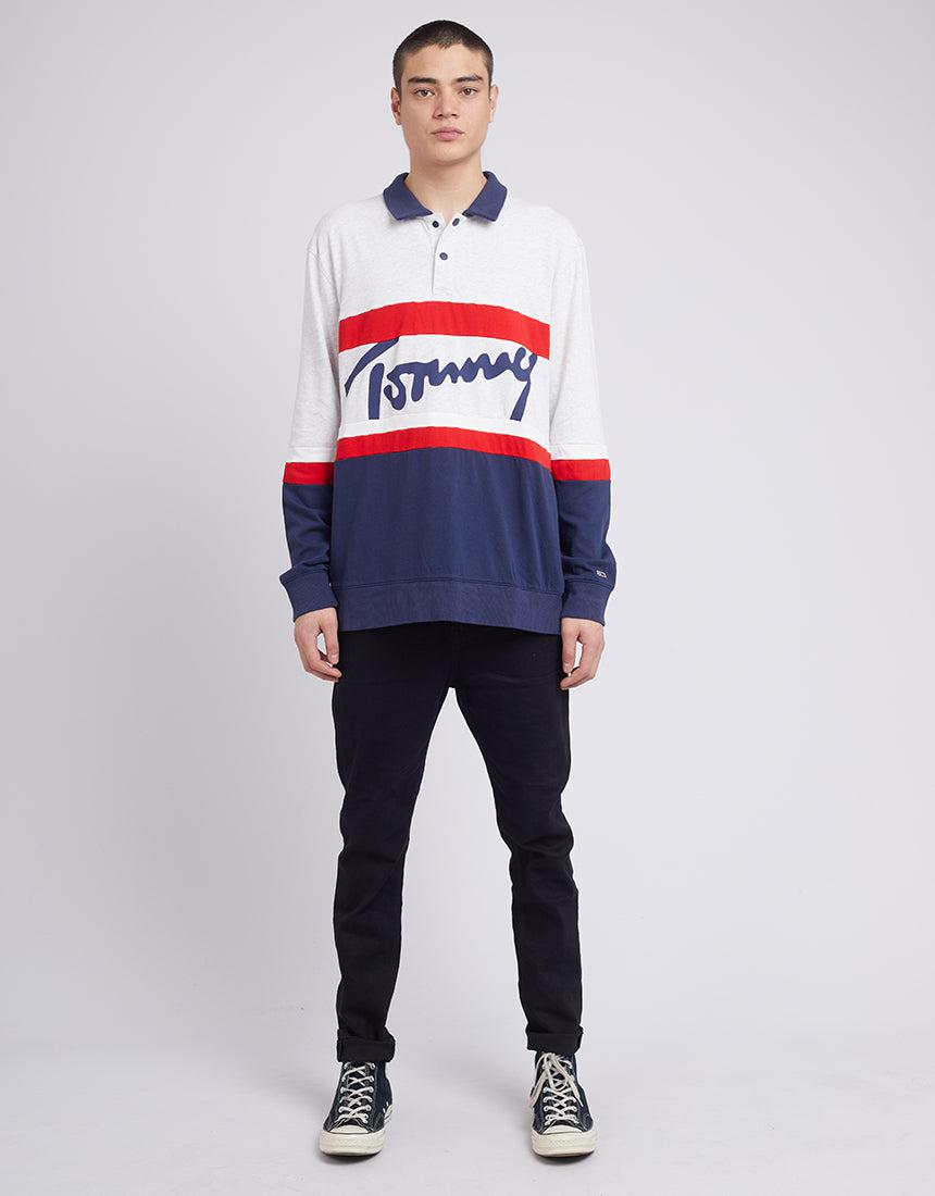 Tommy Hilfiger-Tjm Heritage Tommy Ls Polo Twilight Navy-Edge Clothing